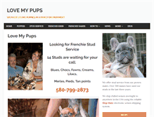 Tablet Screenshot of lovemypups.com